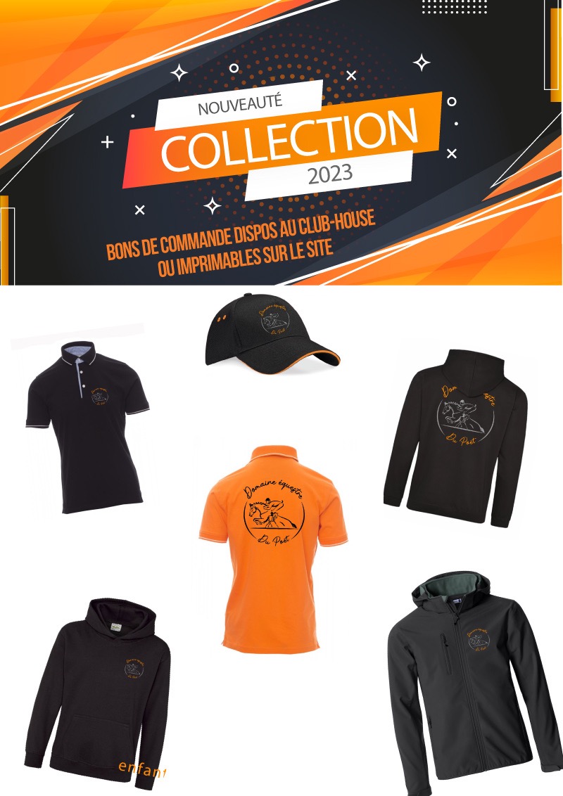 sweat casquette polo cavalier domaine équestre du Poët