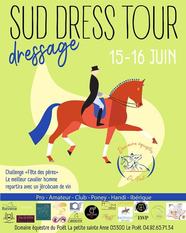 concours de dressage amateur pro para handi  le poet juin 
